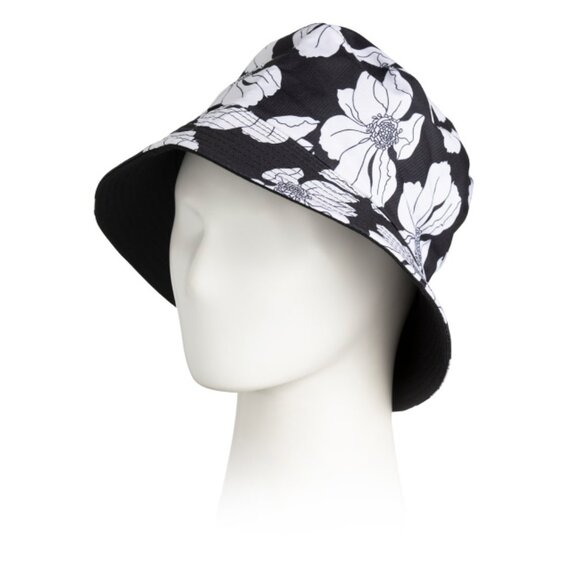 LULLA COLLECTION Black/White Maui Floral Bucket Hat - Picture 1 of 2